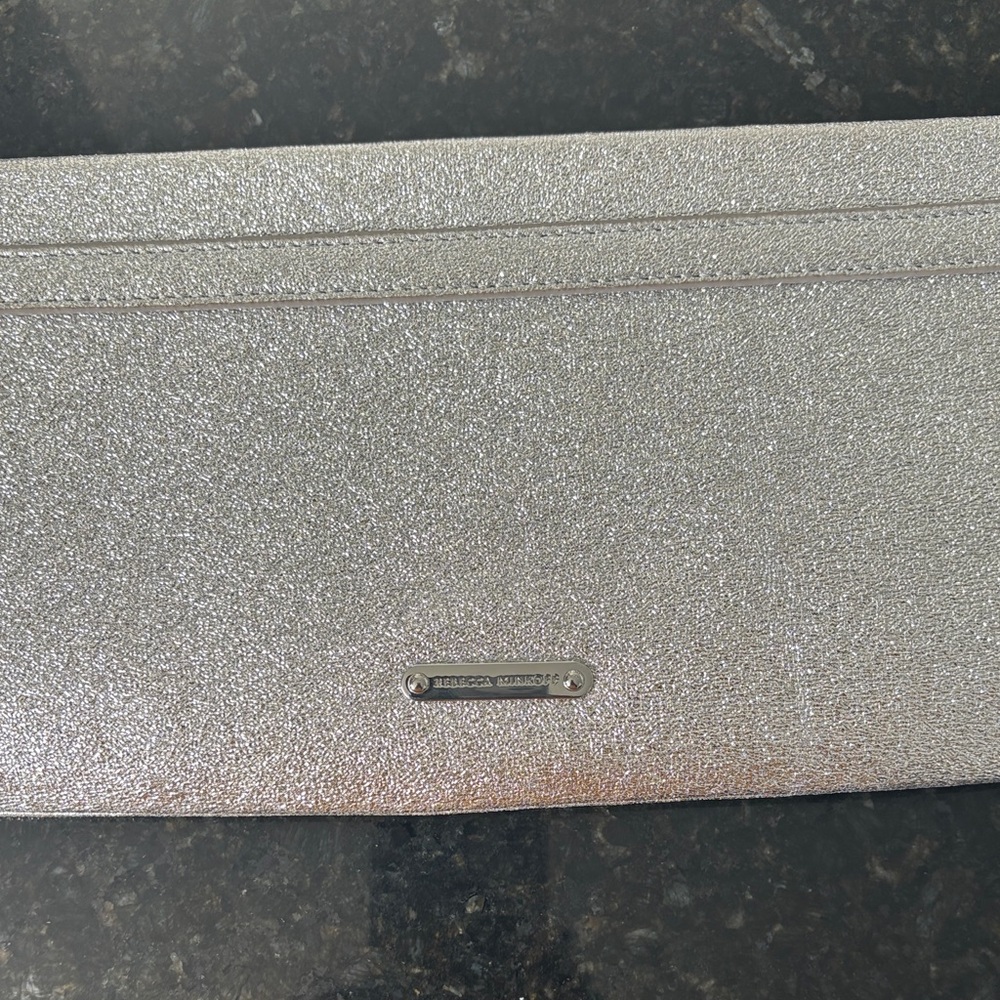 Rebecca Minkoff Silver Curb Link Wristlet Clutch - Picture 2 of 6